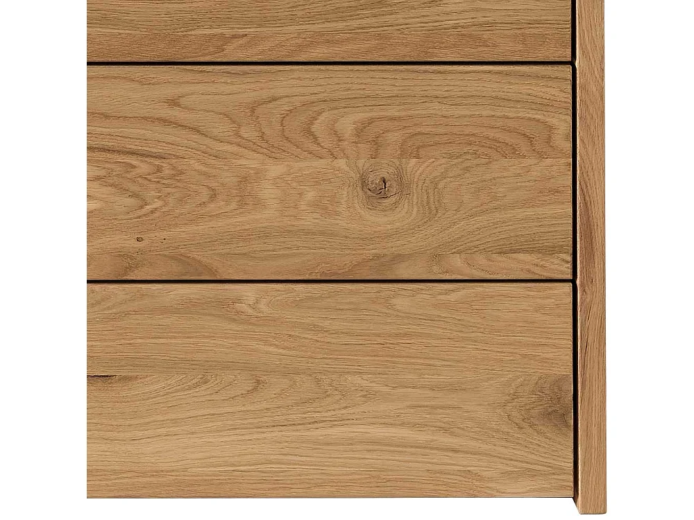 Echtholz Kommode aus Wildeiche geölt 1 Tür 6 Schubladen