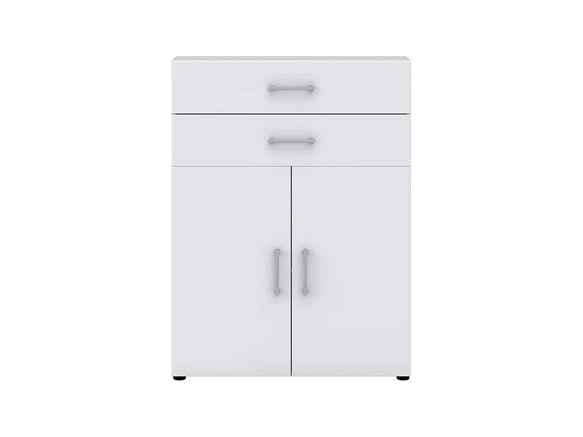 Akten Kommode in Wei� 80 cm breit