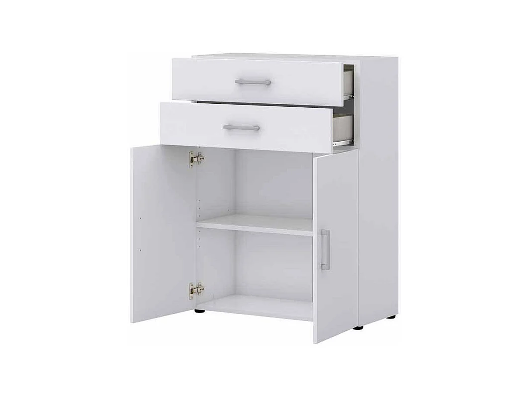 Akten Kommode in Wei� 80 cm breit