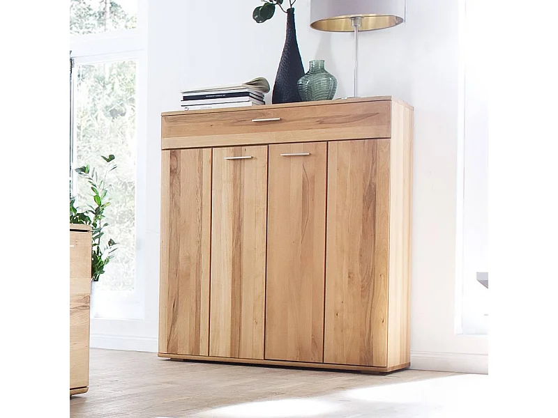 Kommode Flurkommode mit einer Schublade und Massivholz Türen