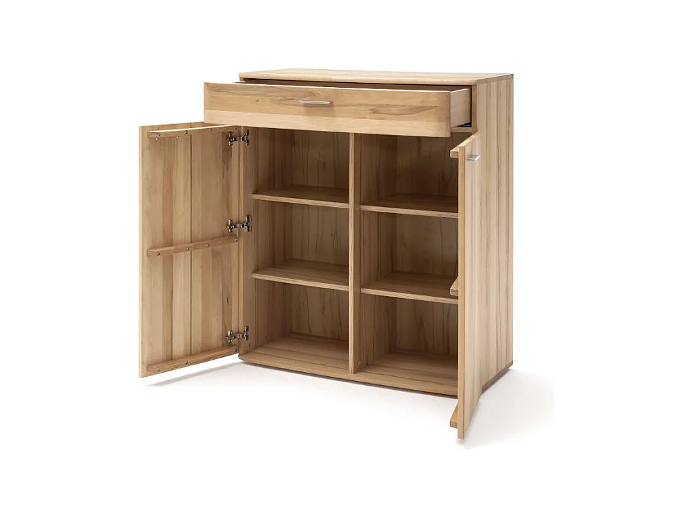 Kommode Flurkommode mit einer Schublade und Massivholz Türen