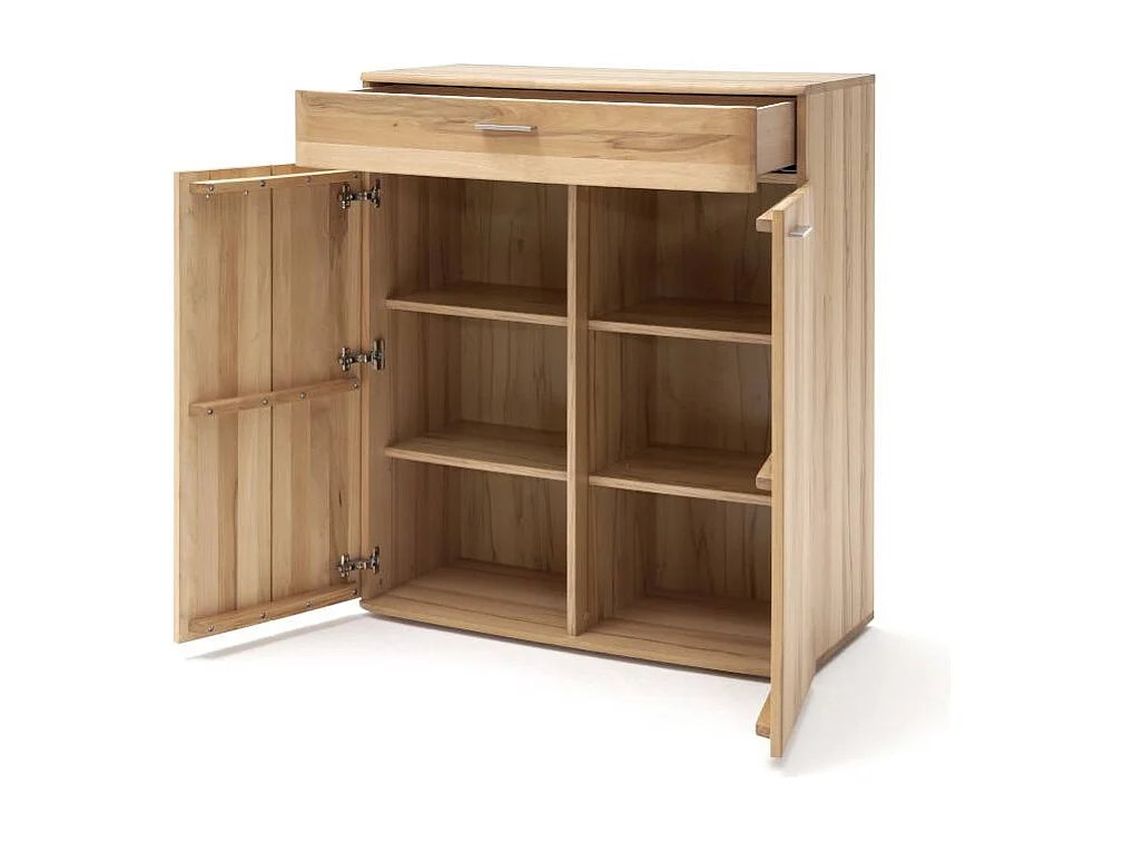 Kommode Flurkommode mit einer Schublade und Massivholz Türen