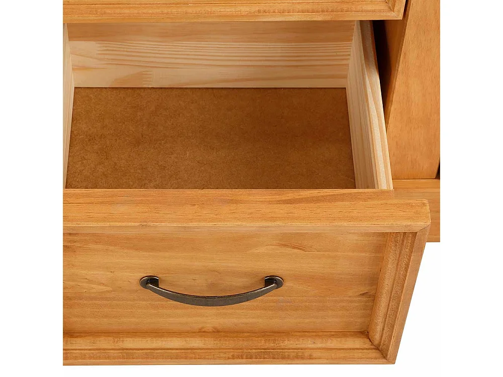 Kommode Highboard mit drei Schubladen und Drehtüren