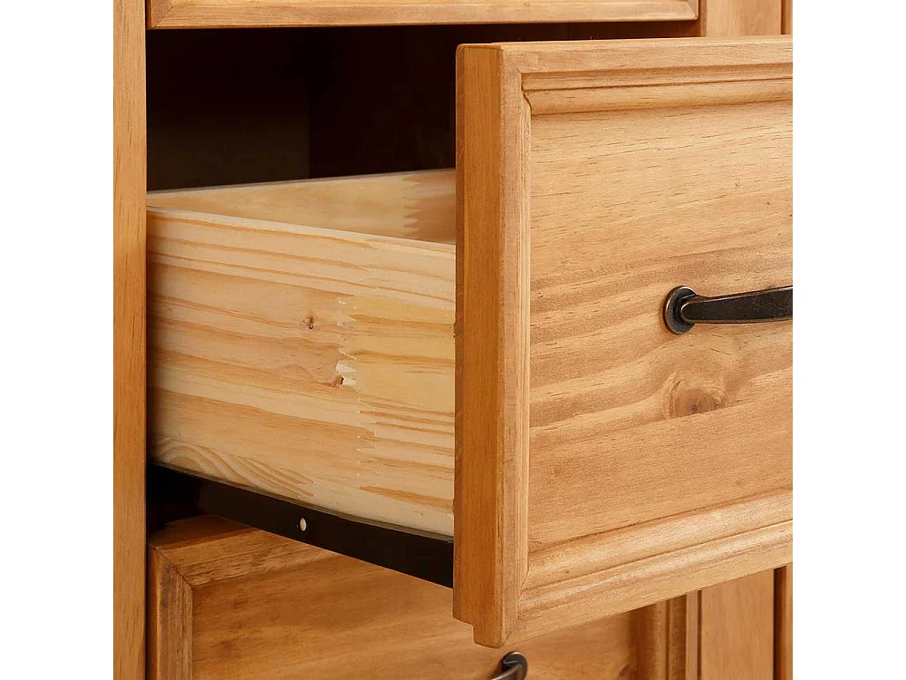 Kommode Highboard mit drei Schubladen und Drehtüren