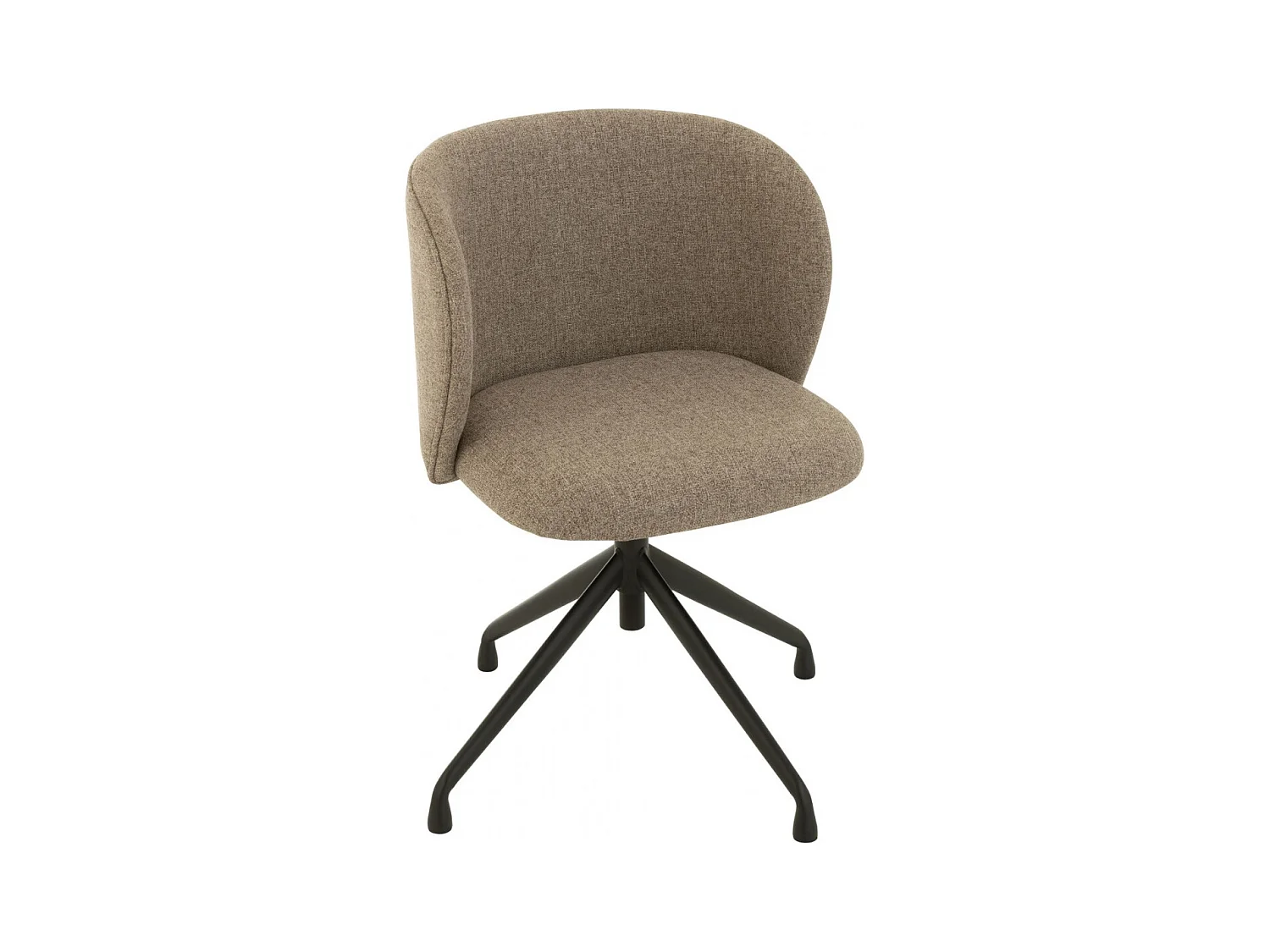 Chaises pivotantes réglables en hauteur en lin (lot de 2) - MIA