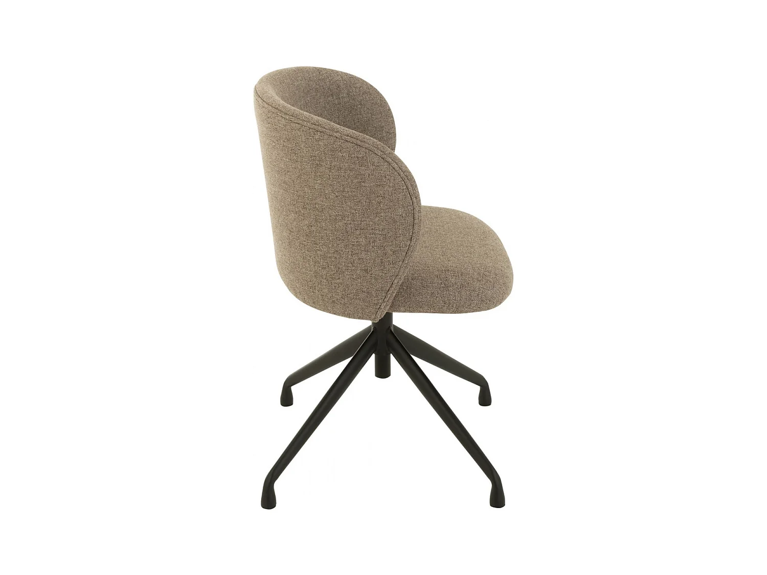 Chaises pivotantes réglables en hauteur en lin (lot de 2) - MIA