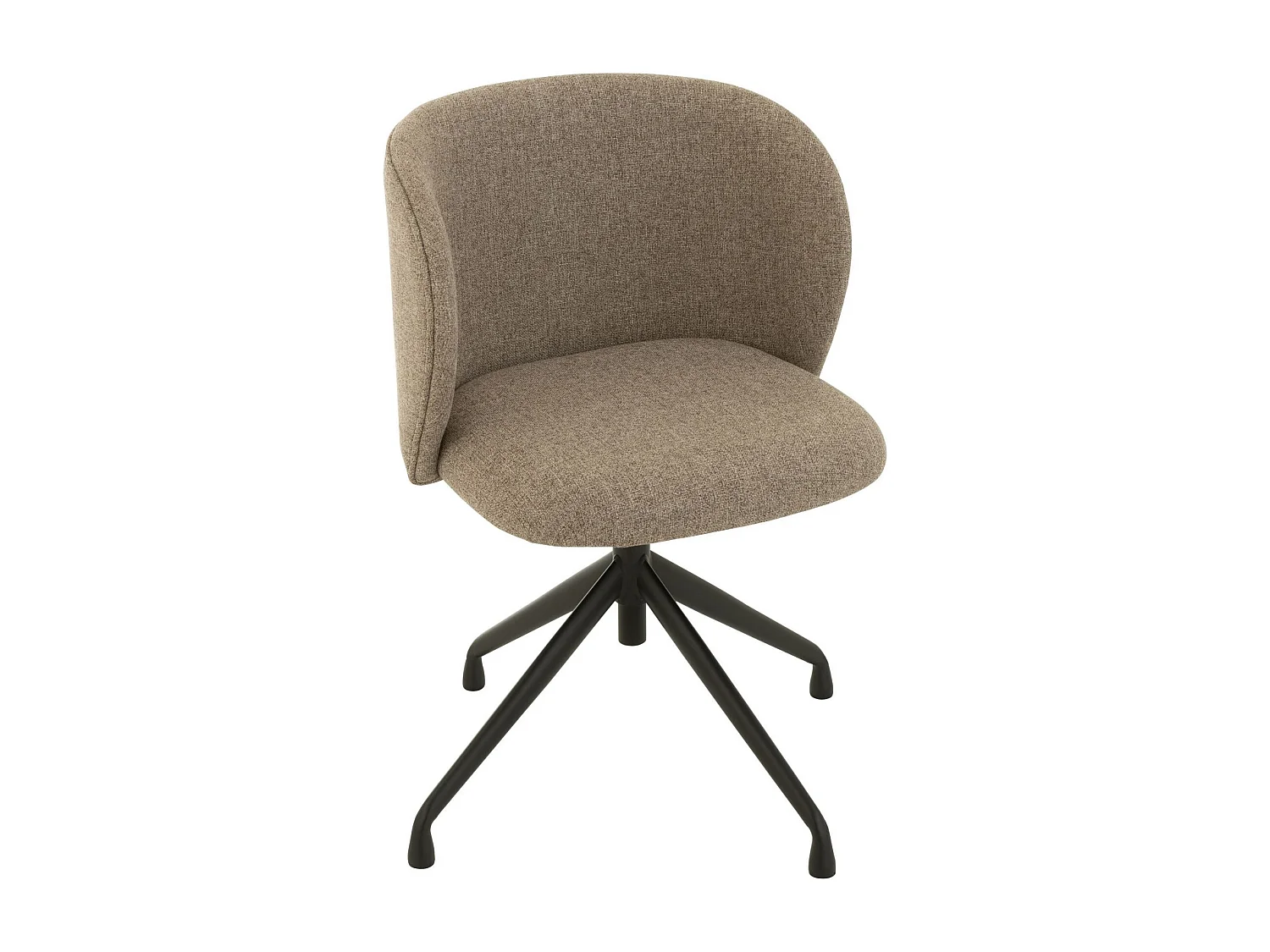 Chaises pivotantes réglables en hauteur en lin (lot de 2) - MIA