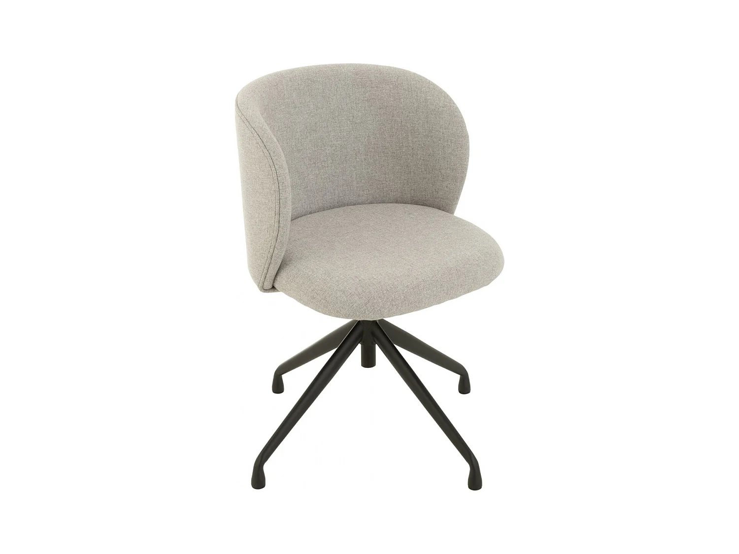 Chaises pivotantes réglables en hauteur en lin (lot de 2) - MIA