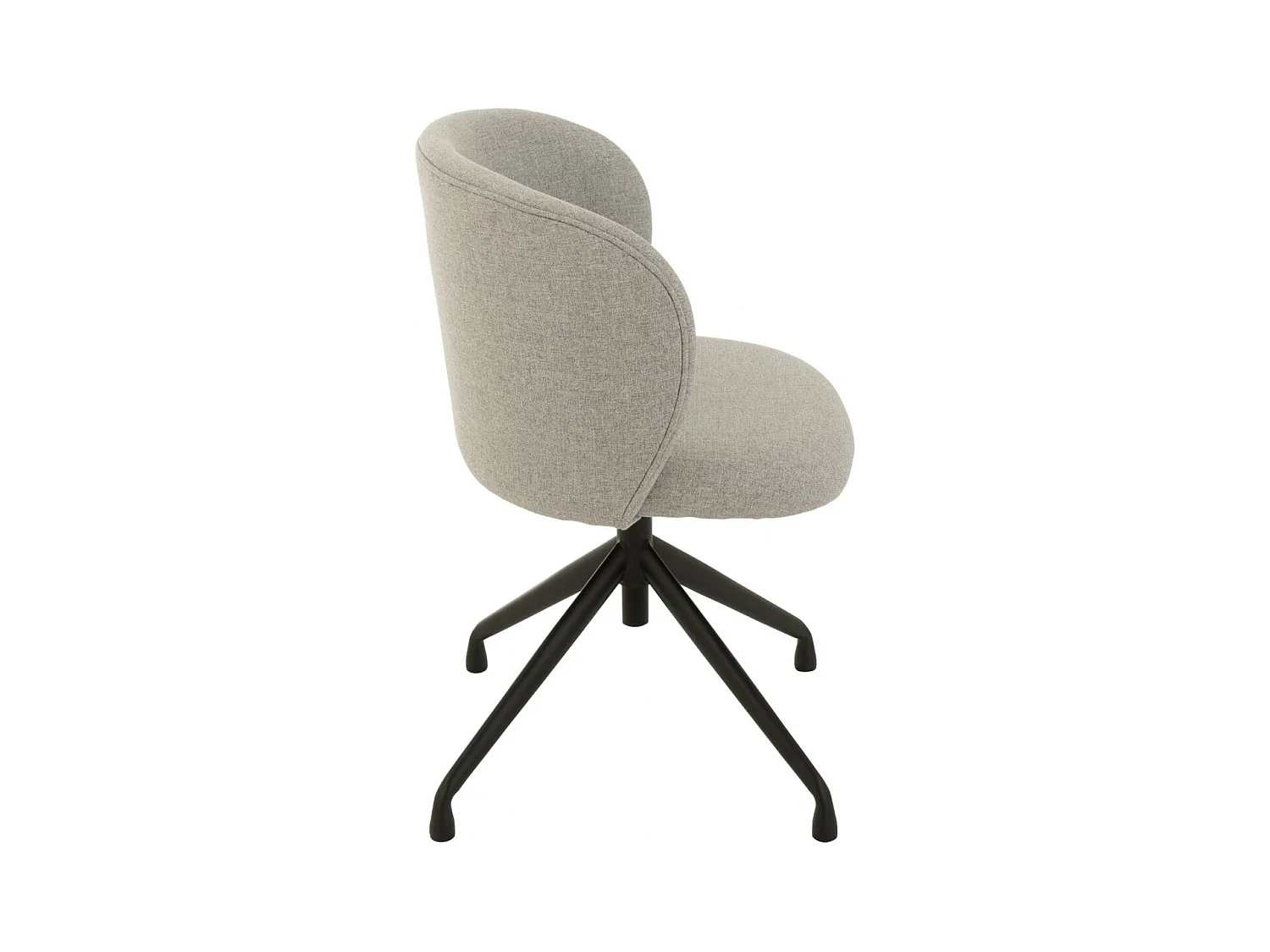 Chaises pivotantes réglables en hauteur en lin (lot de 2) - MIA