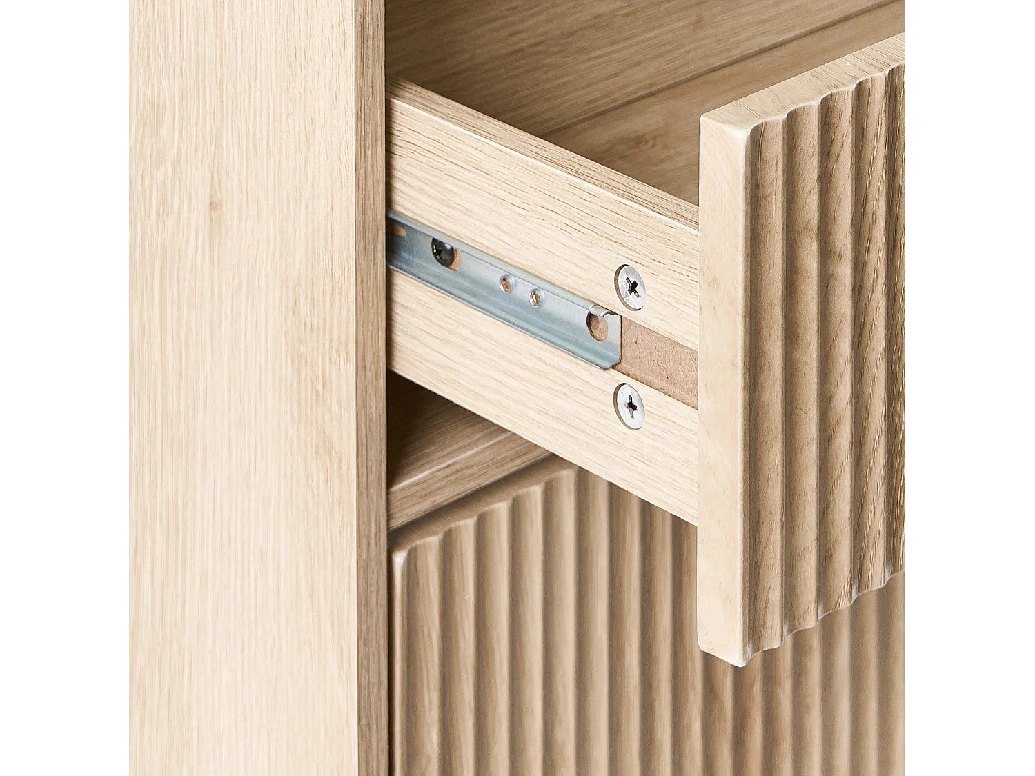 Shoe Storage Cabinet MOONIE Light Brown
