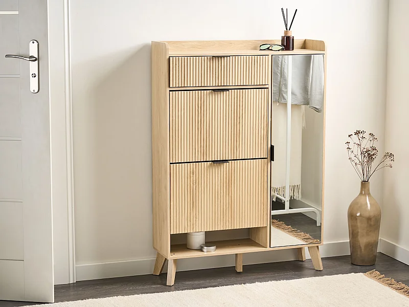 Meuble à chaussures MOONIE Marron clair