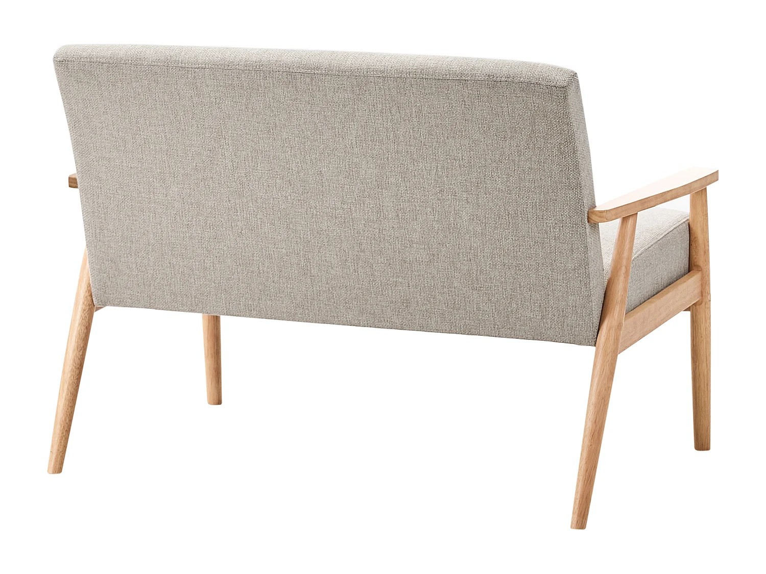 Canapé 2 places ESRUM Tissu Marron clair/gris