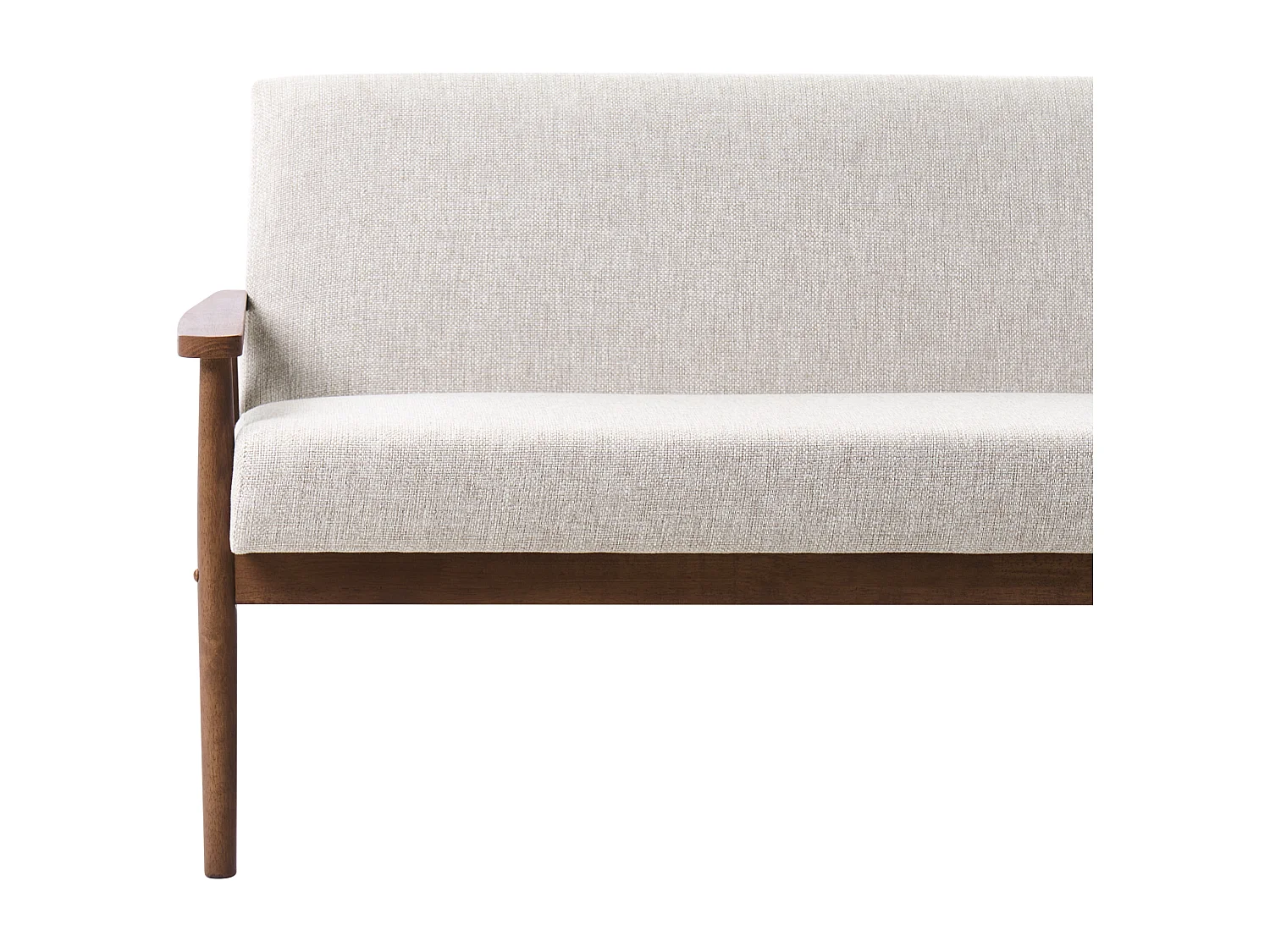 Canapé 3 places ESRUM Tissu Marron foncé/gris