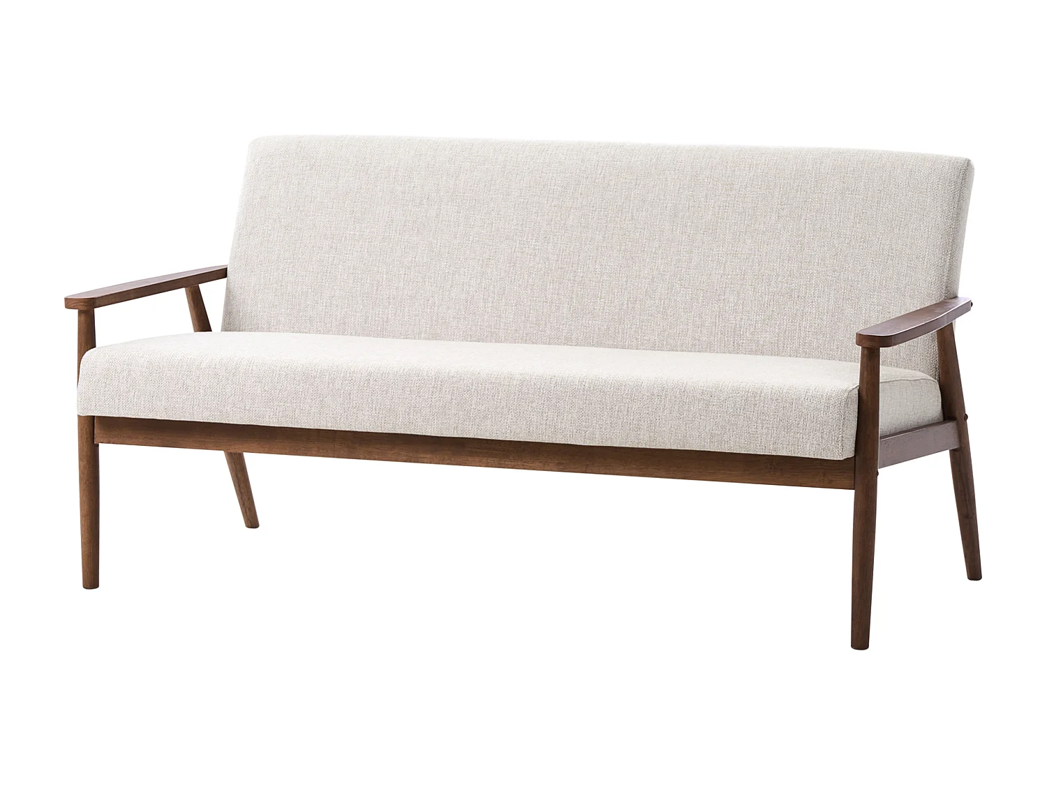 Canapé 3 places ESRUM Tissu Marron foncé/gris