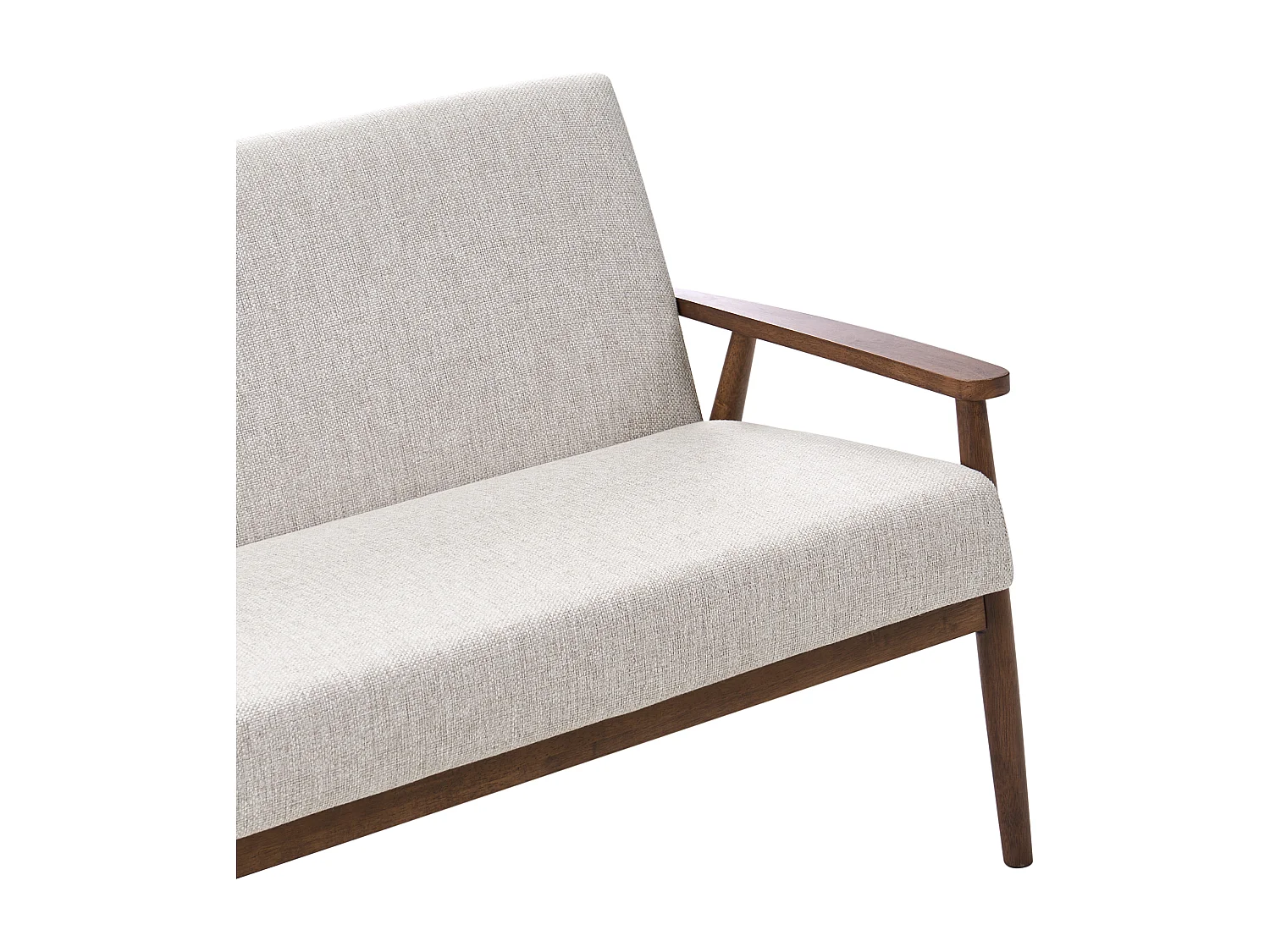 Canapé 3 places ESRUM Tissu Marron foncé/gris