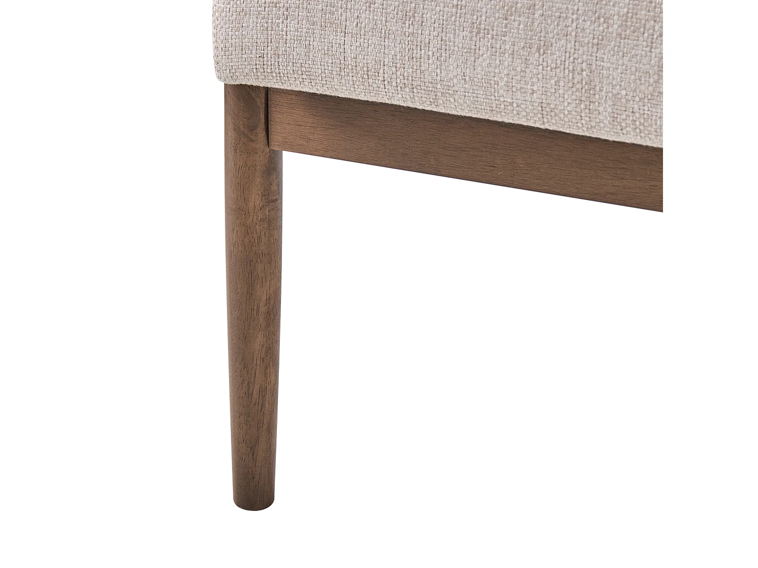 Canapé 2 places ESRUM Tissu Marron foncé/beige