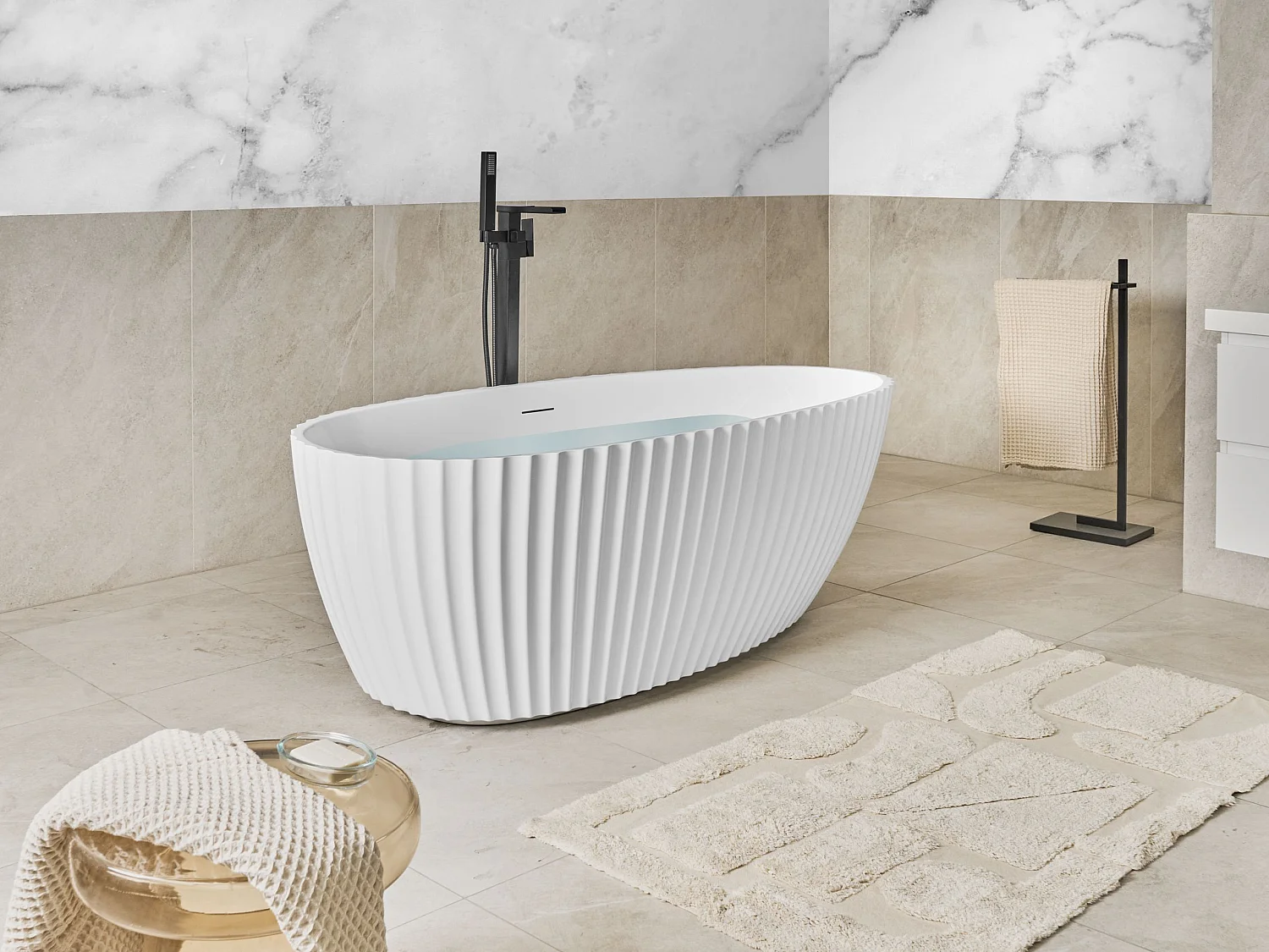 Baignoire îlot TEFE 170 x 78 cm Blanc