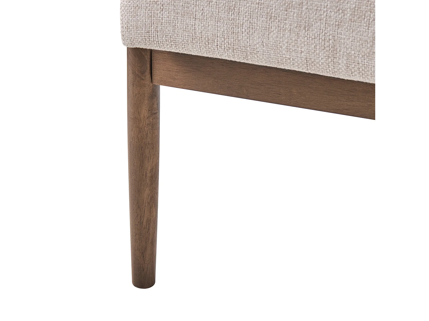 Canapé 3 places ESRUM Tissu Marron foncé/beige