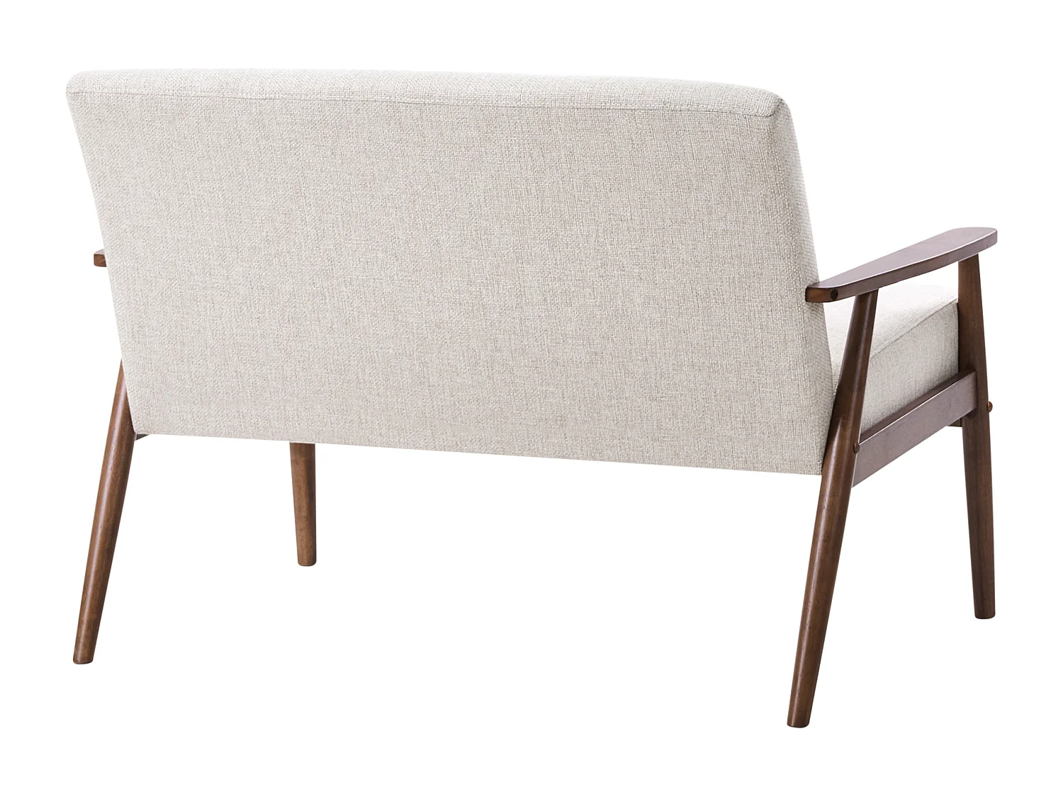 Canapé 2 places ESRUM Tissu Marron foncé/gris