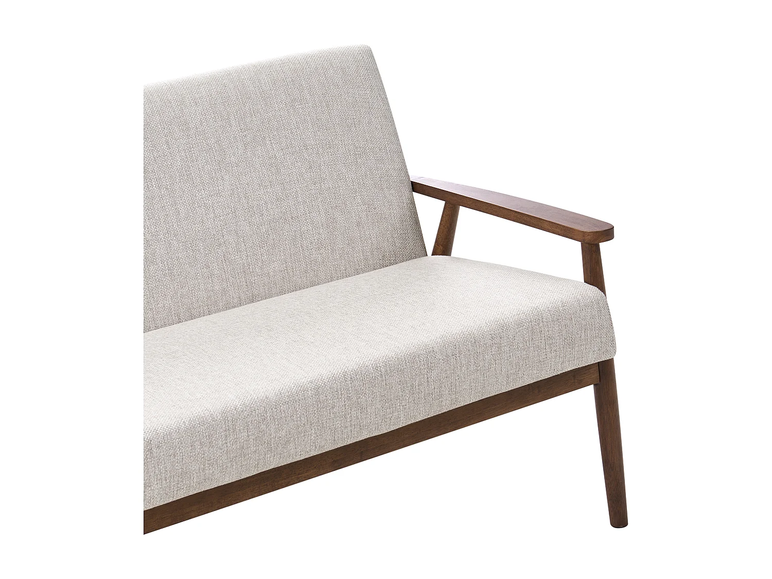 Canapé 2 places ESRUM Tissu Marron foncé/gris