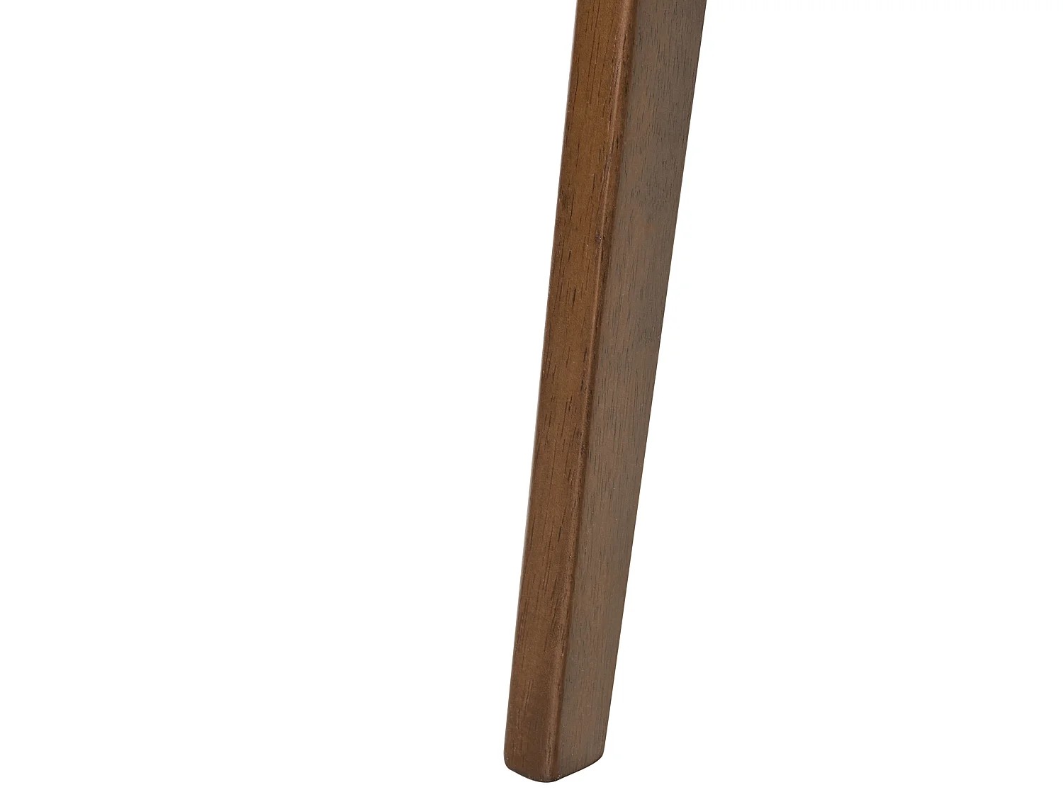 Lot de 2 chaises de salle à manger LILLY Tissu Marron/blanc cassé