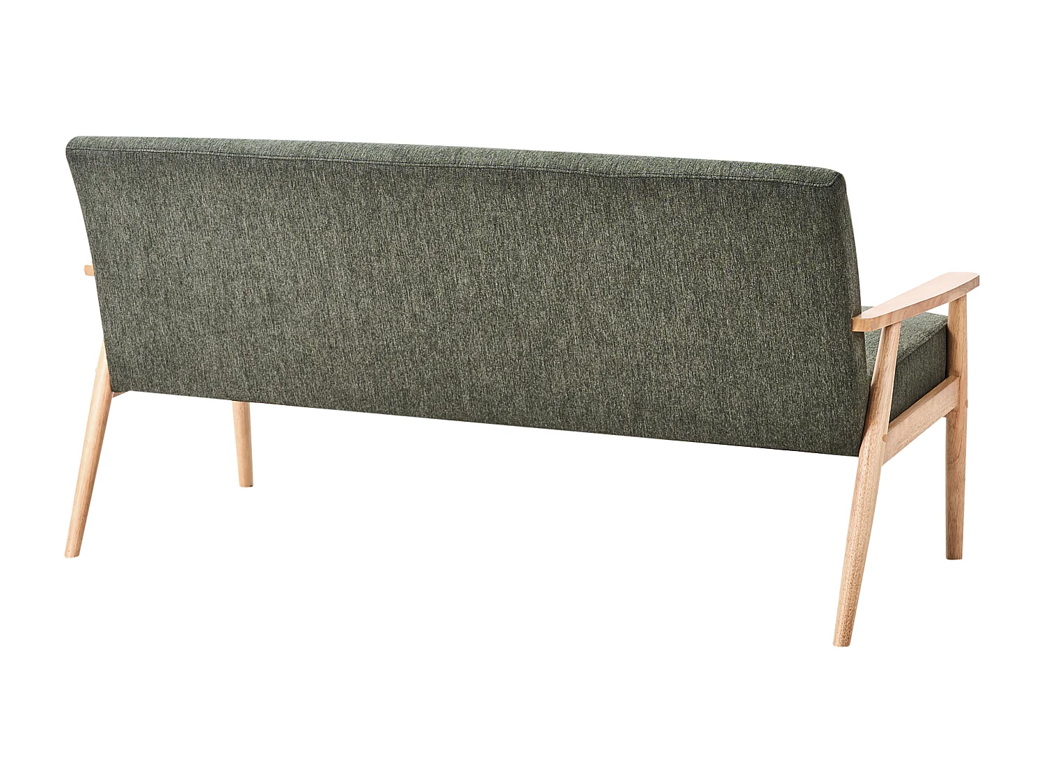 Canapé 3 places ESRUM Tissu Marron clair/vert