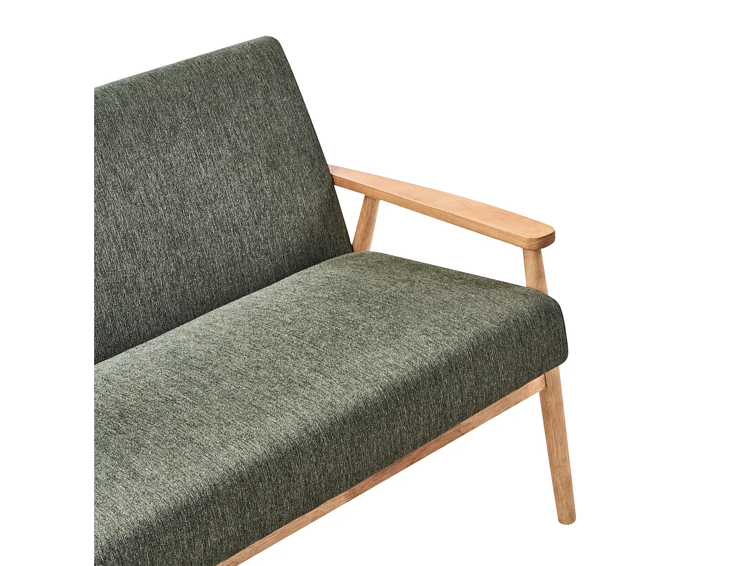 Canapé 3 places ESRUM Tissu Marron clair/vert