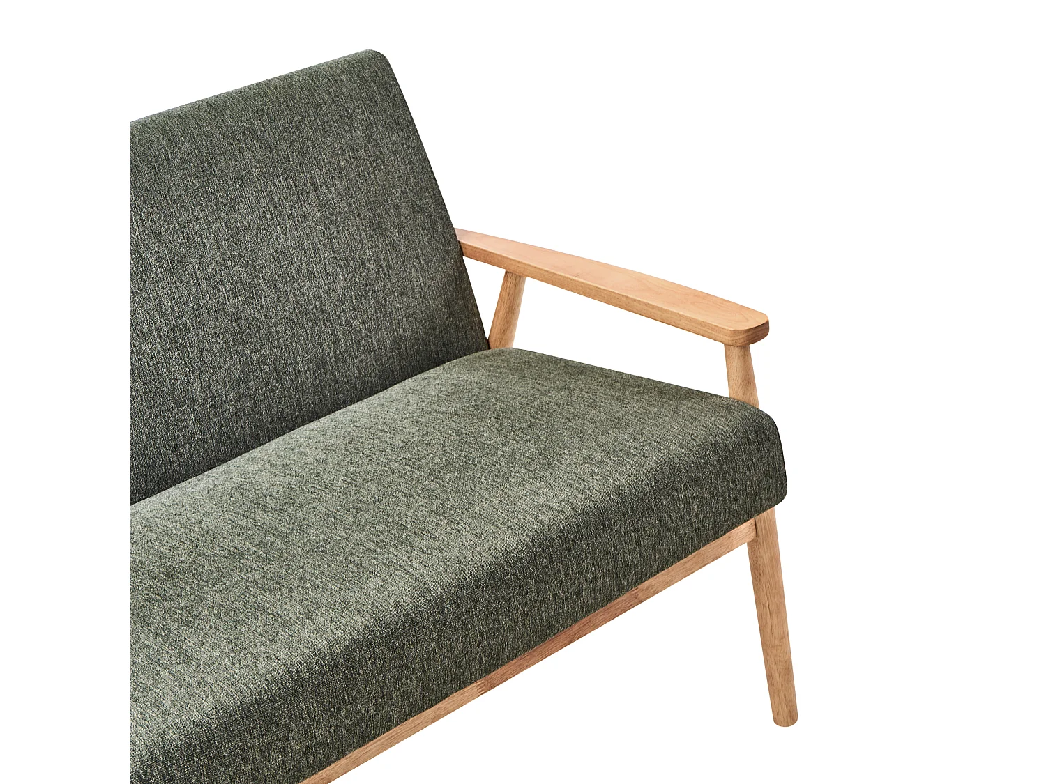 Canapé 3 places ESRUM Tissu Marron clair/vert