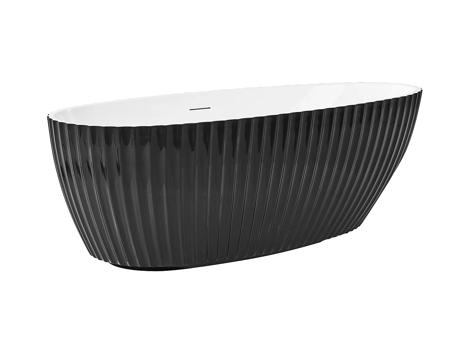 Baignoire îlot TEFE 170 x 78 cm Noir