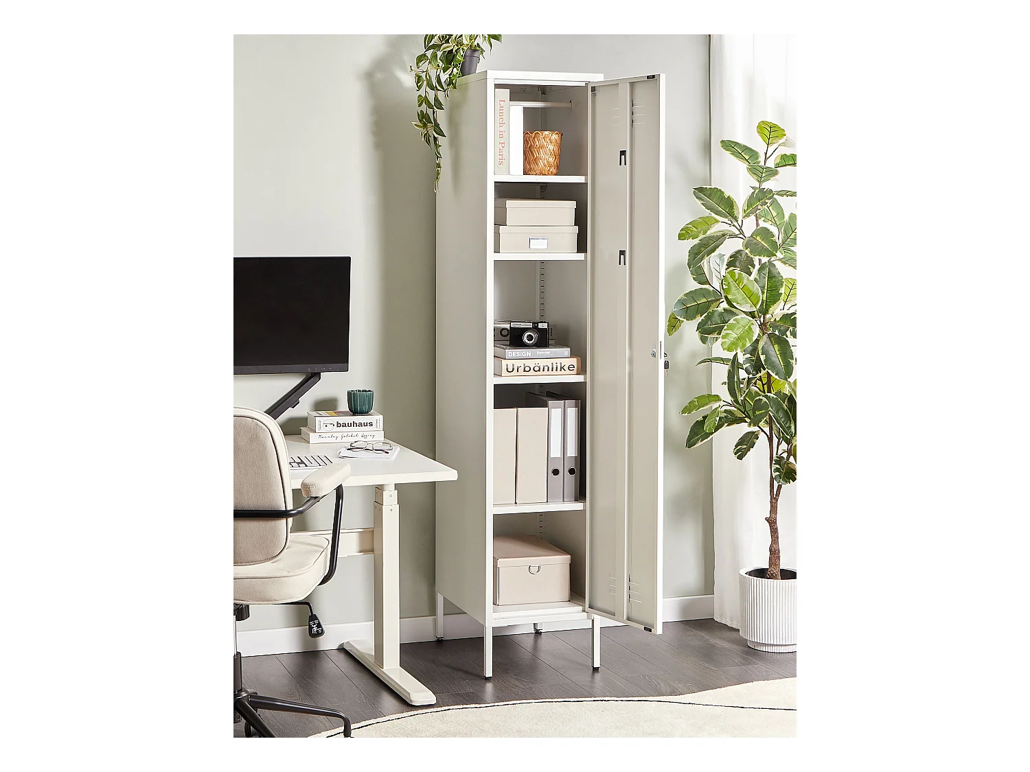 Meuble de rangement FROME Métal Blanc