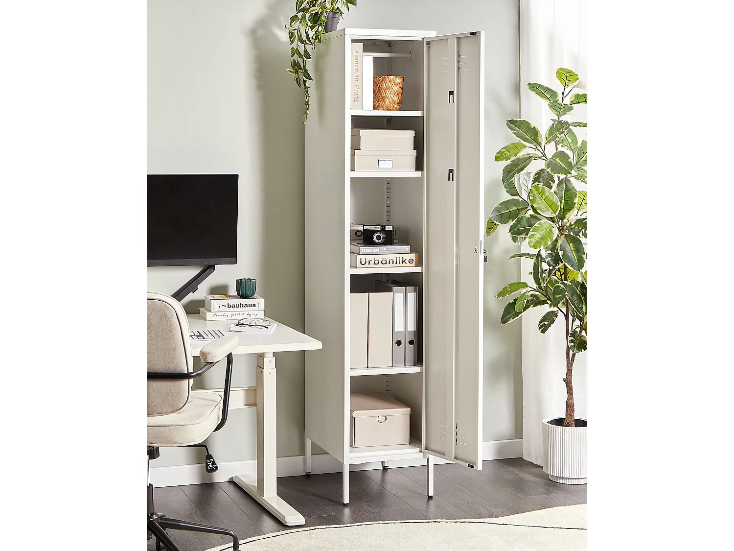 Meuble de rangement FROME Métal Blanc