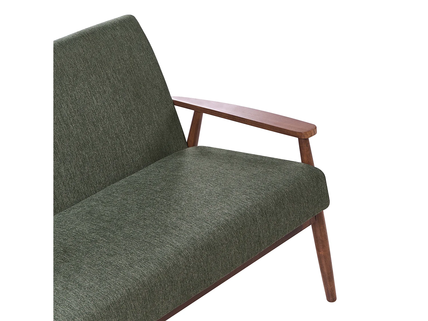 Canapé 3 places ESRUM Tissu Marron foncé/vert