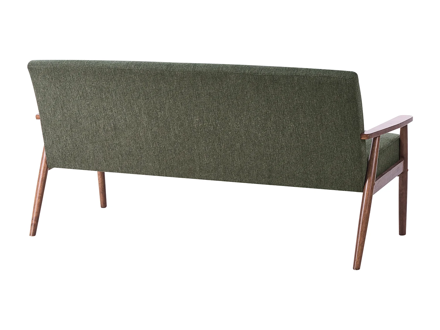 Canapé 3 places ESRUM Tissu Marron foncé/vert