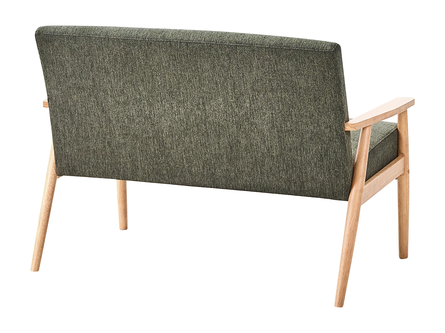 Canapé 2 places ESRUM Tissu Marron clair/vert