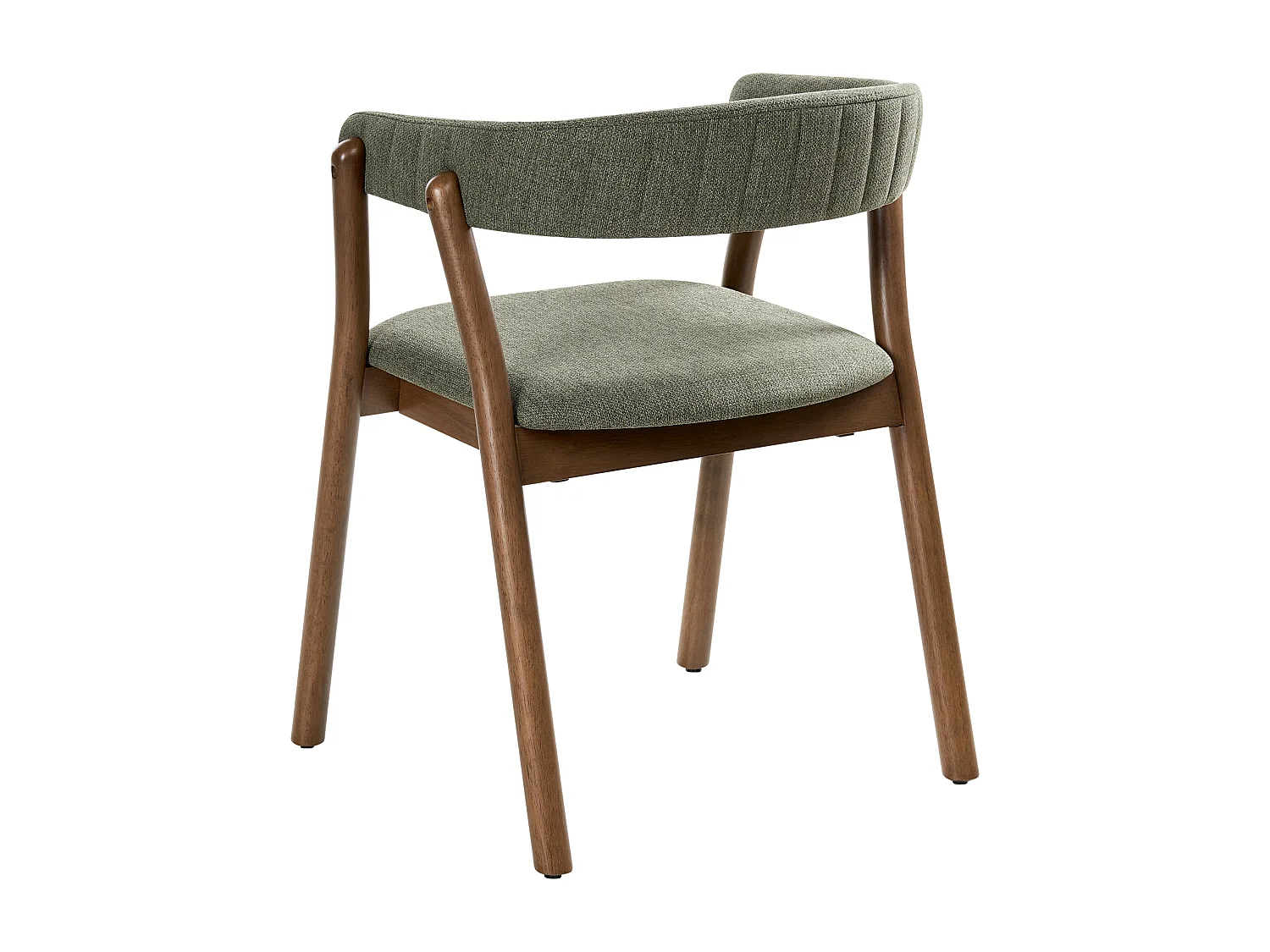 Lot de 2 chaises de salle à manger MYLO Tissu Marron foncé/vert