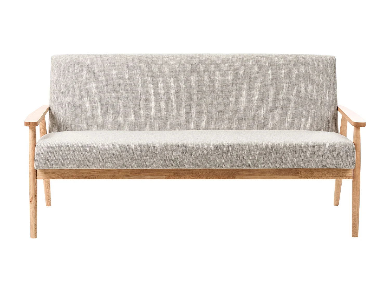 Canapé 3 places ESRUM Tissu Marron clair/gris