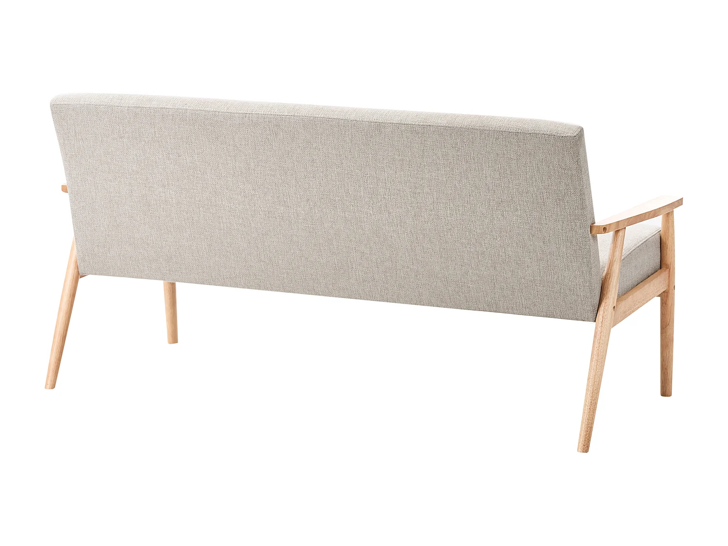 Canapé 3 places ESRUM Tissu Marron clair/gris