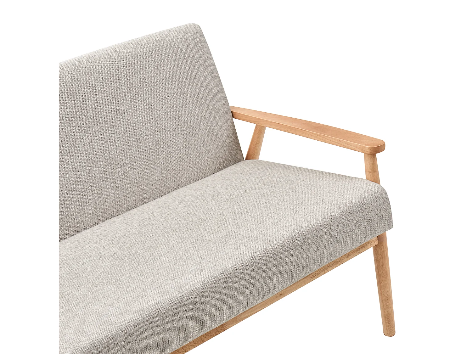 Canapé 3 places ESRUM Tissu Marron clair/gris