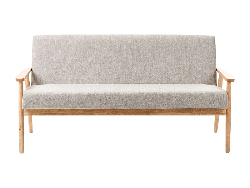 Canapé 3 places ESRUM Tissu Marron clair/gris