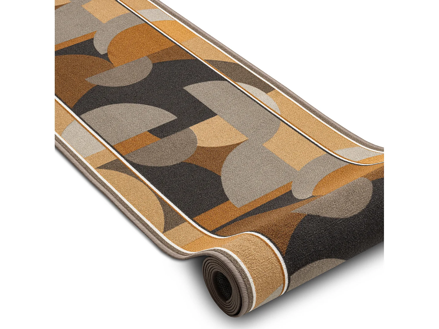 TAPIS DE COULOIR antidérapant MALIS Géométrique, antidérapant beig 100x950 cm