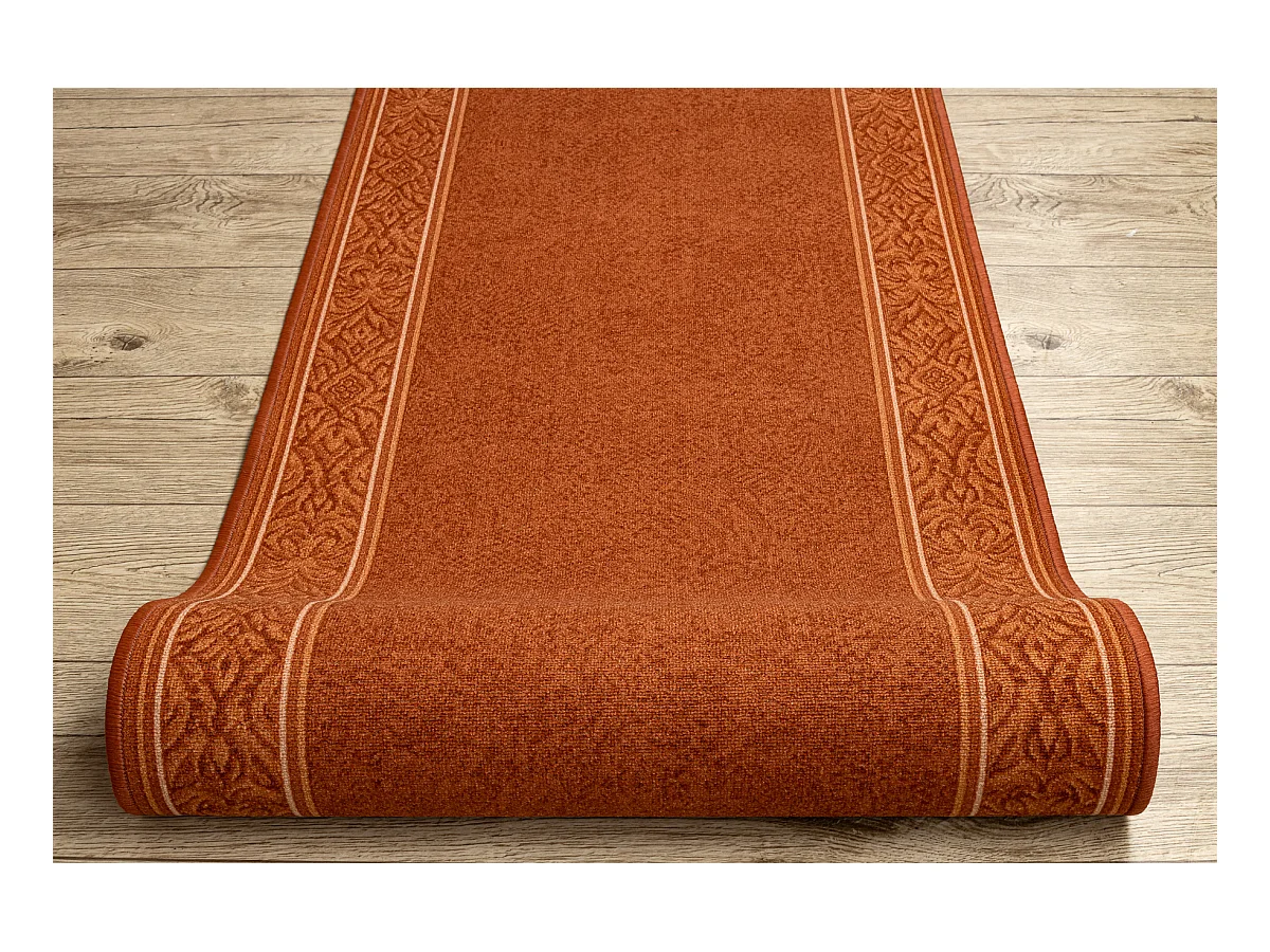 TAPIS DE COULOIR ANTIDÉRAPANT ST.TROPEZ Cadre antidérapant roux 100x1000 cm