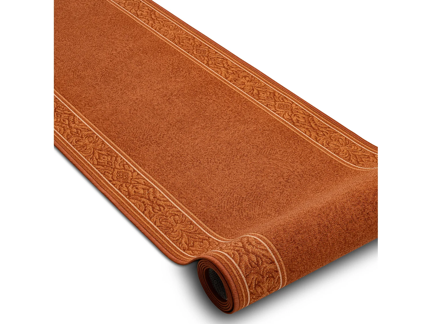 TAPIS DE COULOIR ANTIDÉRAPANT ST.TROPEZ Cadre antidérapant roux 67x340 cm