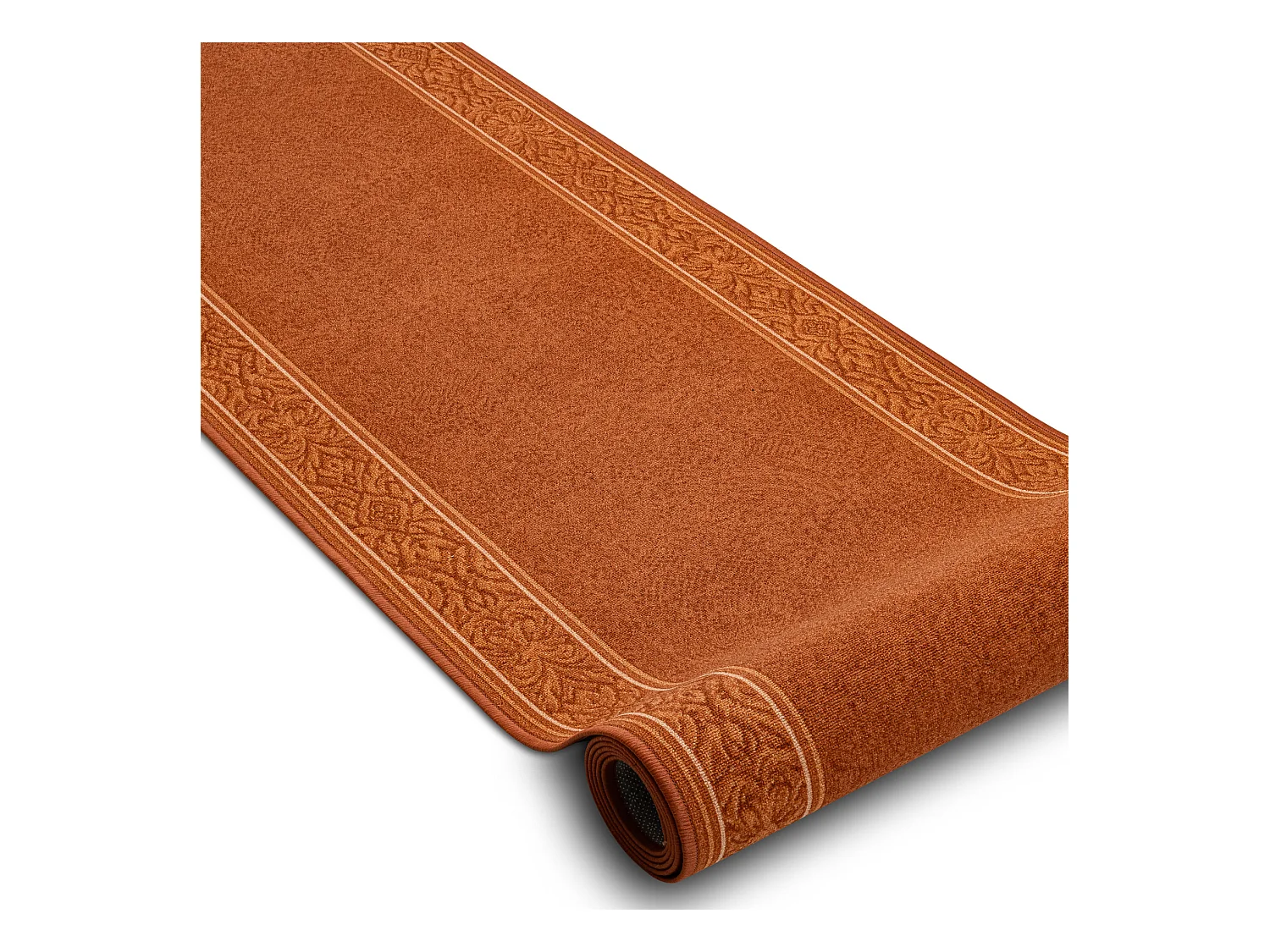 TAPIS DE COULOIR ANTIDÉRAPANT ST.TROPEZ Cadre antidérapant roux 100x350 cm