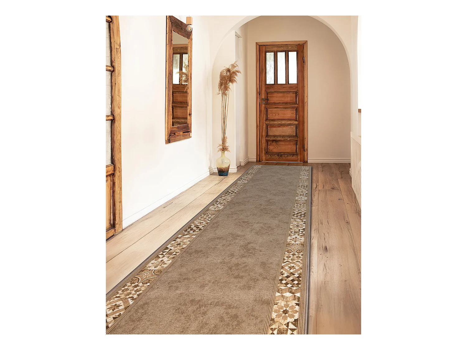 Läufer Antirutsch MURCIA LISSABONFLIESEN, Rahmen, rutschfest beige 67x880 cm