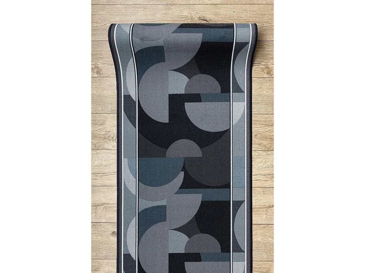 TAPIS DE COULOIR antidérapant MALIS Géométrique, antidérapant gris 100x980 cm