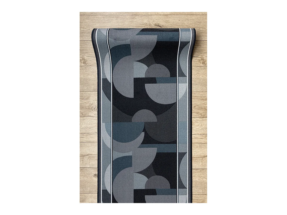 TAPIS DE COULOIR antidérapant MALIS Géométrique, antidérapant gris 100x320 cm