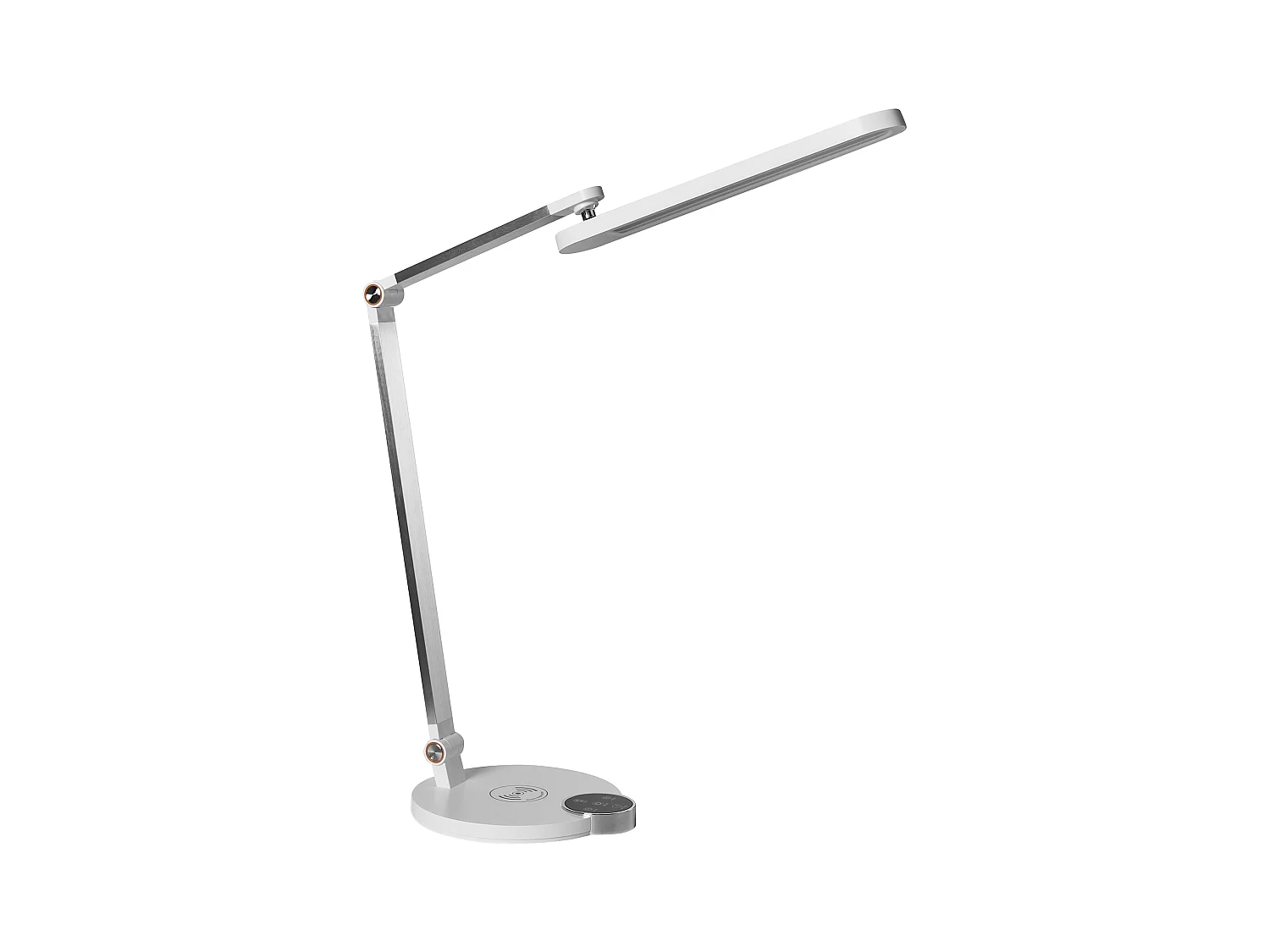 Lampe de bureau LED CAROY Avec chargeur sans fil Blanc