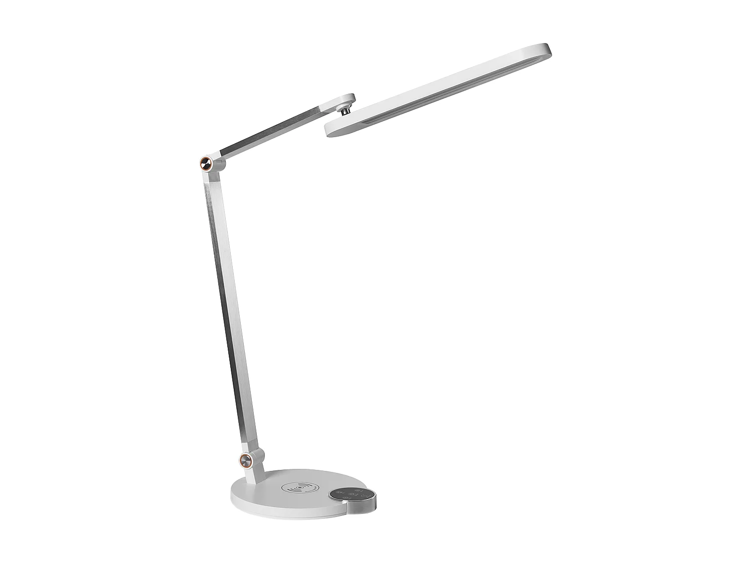 Lampe de bureau LED CAROY Avec chargeur sans fil Blanc