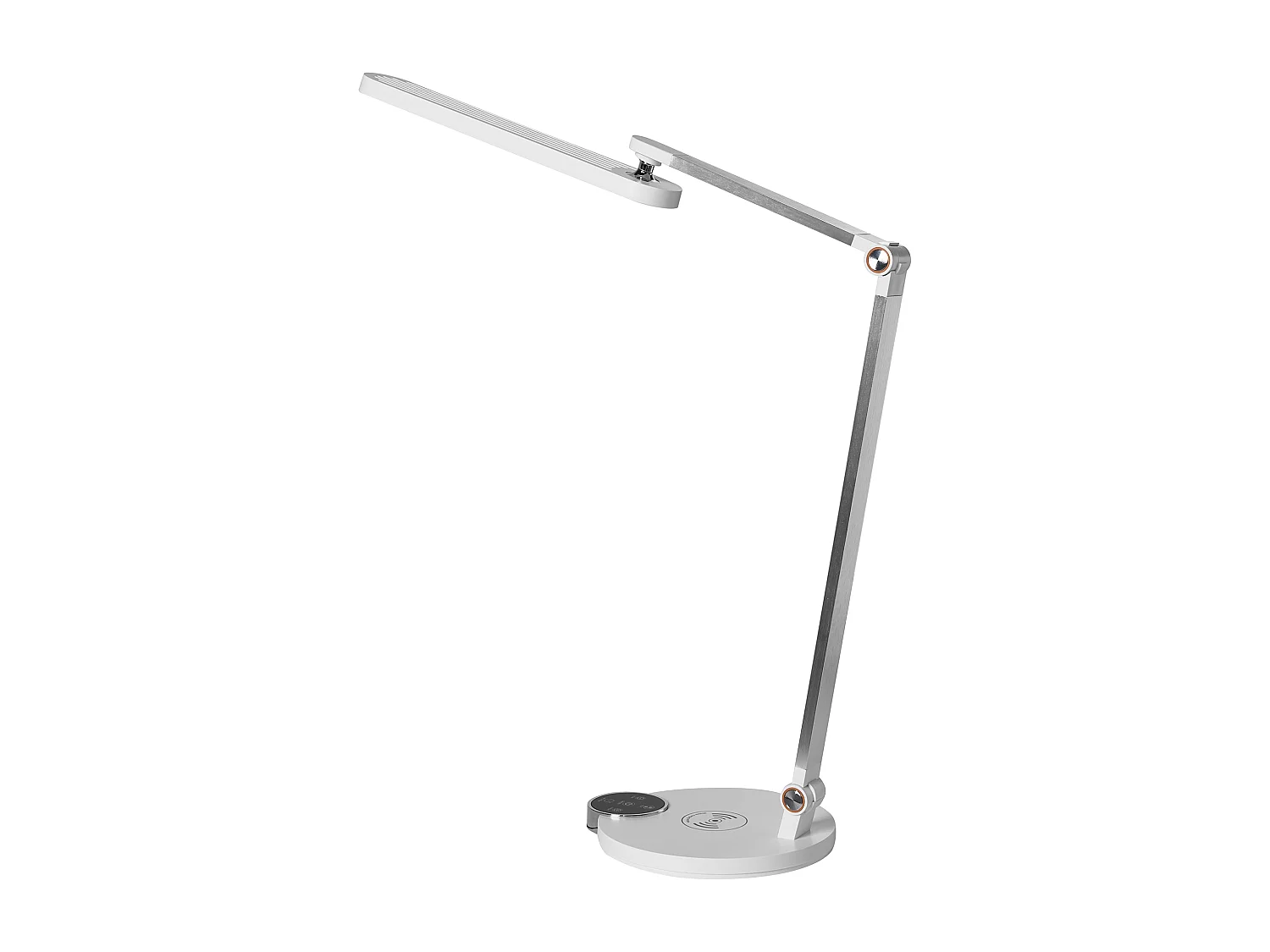 Lampe de bureau LED CAROY Avec chargeur sans fil Blanc