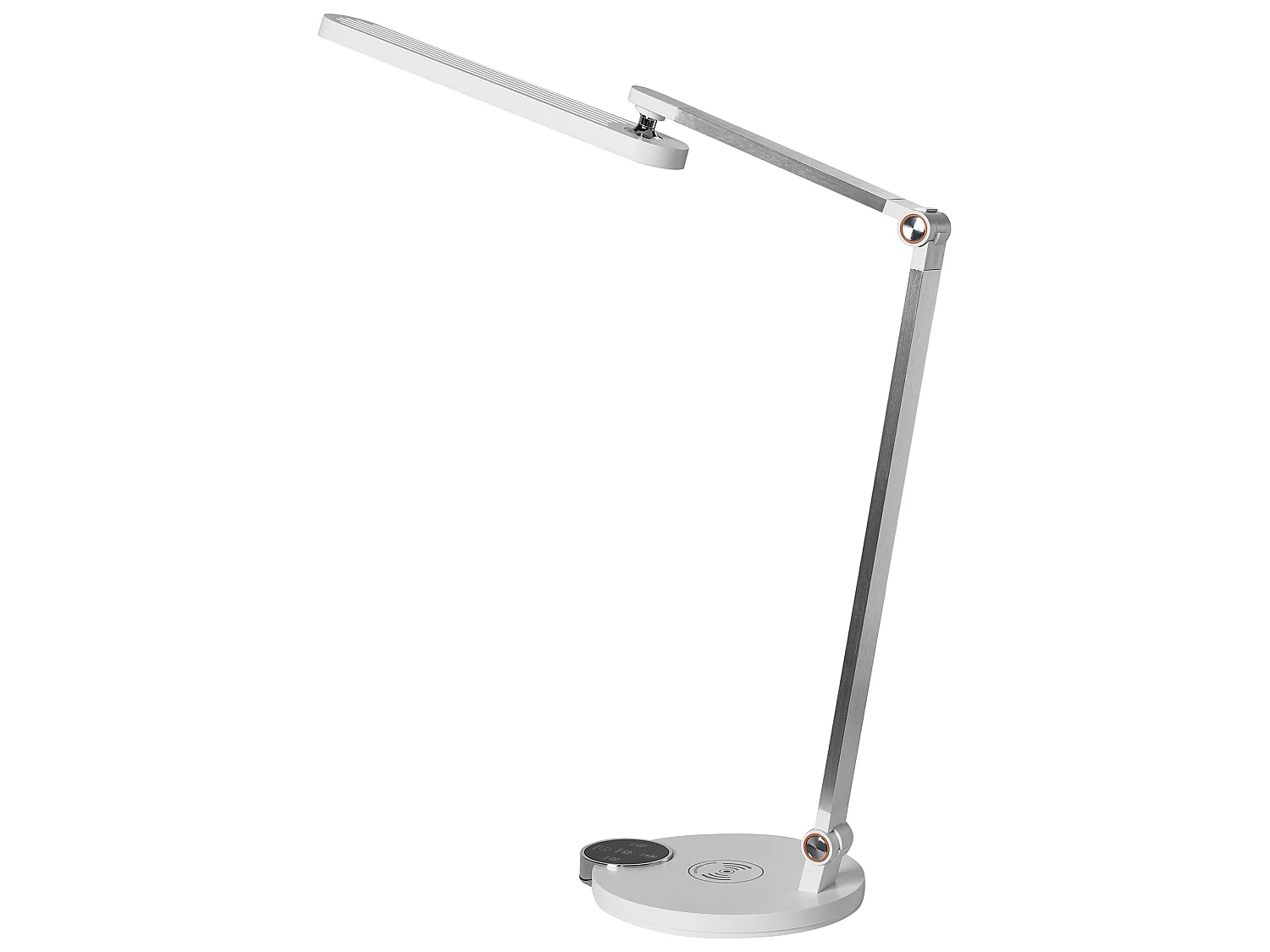 Lampe de bureau LED CAROY Avec chargeur sans fil Blanc